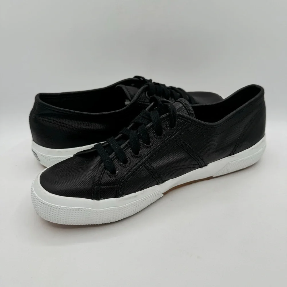 SUPERGA‎ Black Canvas Unisex Sneakers EU 39 New